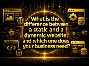 What is the difference between a static and a dynamic website