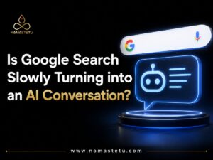 Google Search interface showing AI-powered conversational search results that provide direct answers and interactive responses to user queries.