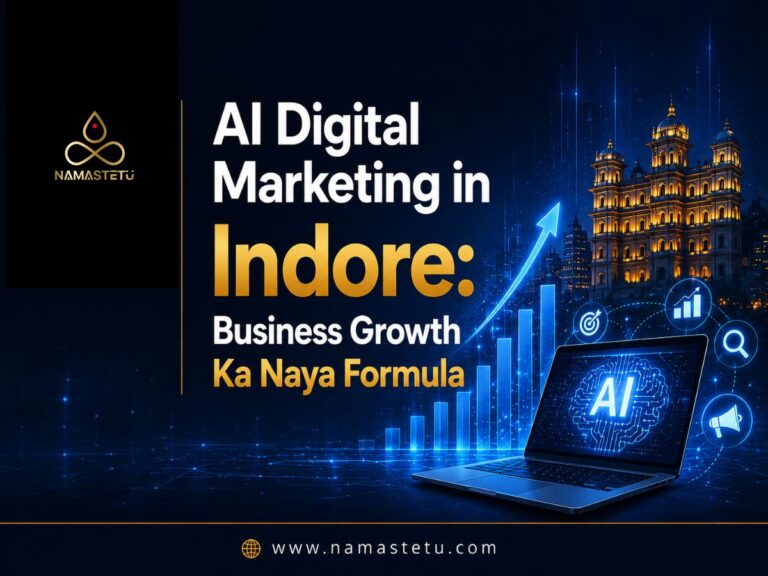 AI-powered digital marketing strategies helping businesses in Indore improve online visibility, generate leads, and accelerate business growth.